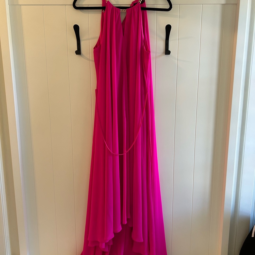 Ted Baker Vibrant Pink High Low Dress